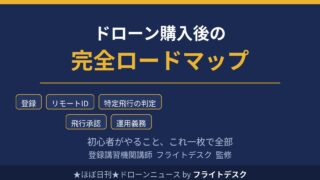 ドローン購入後の完全ロードマップ 機体登録からリモートID・飛行承認まで 初心者がやること 登録講習機関講師フライトデスク監修